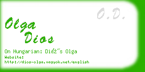 olga dios business card